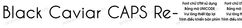 Black Caviar CAPS Re字体转换